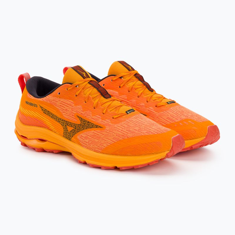 Herren Laufschuhe Mizuno Wave Rider GTX zinnia/tigerlily/schwarz 4