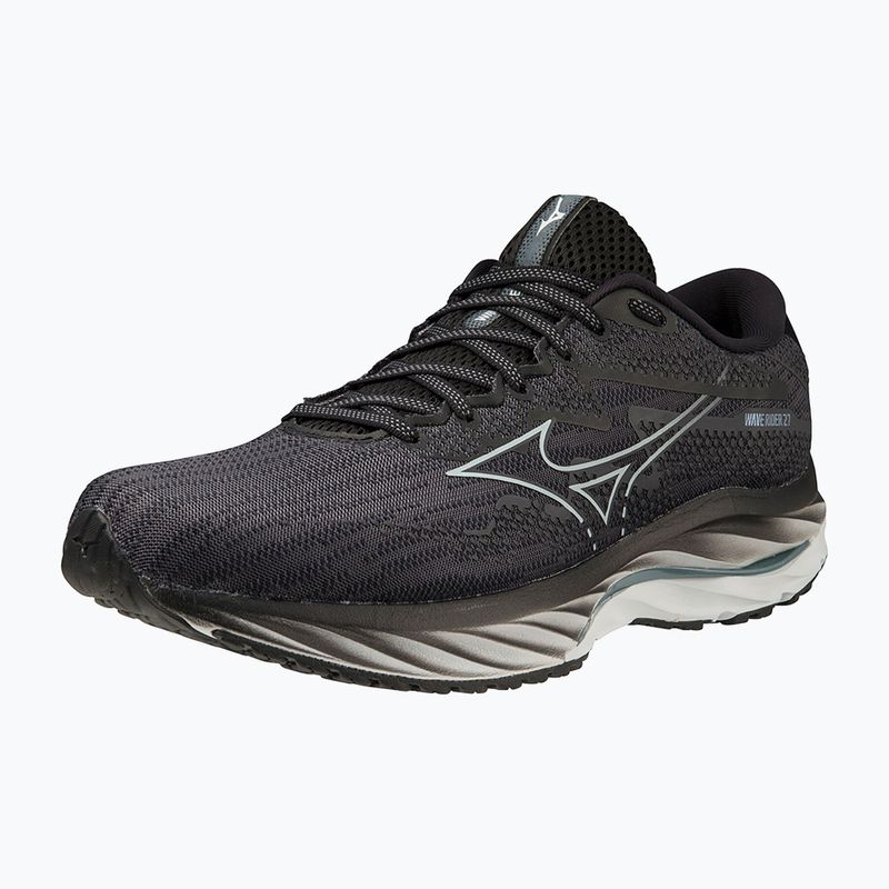 Herren Laufschuhe Mizuno Wave Rider 27 Ebenholz/Illusion blau/schwarz 12