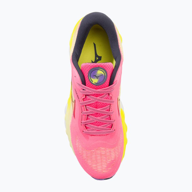 Damen Laufschuhe Mizuno Wave Sky 7 highvpink/ombre blau/bolt2neon 7