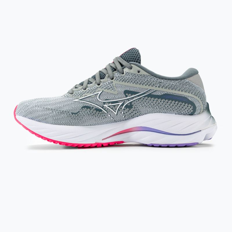 Damen Laufschuhe Mizuno Wave Rider 27 perlblau/weiß/highvpink 4