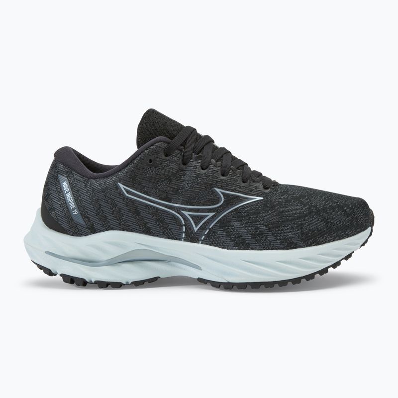 Damen Laufschuhe Mizuno Wave Inspire 19 D schwarz/ silber/ snowcrest 2
