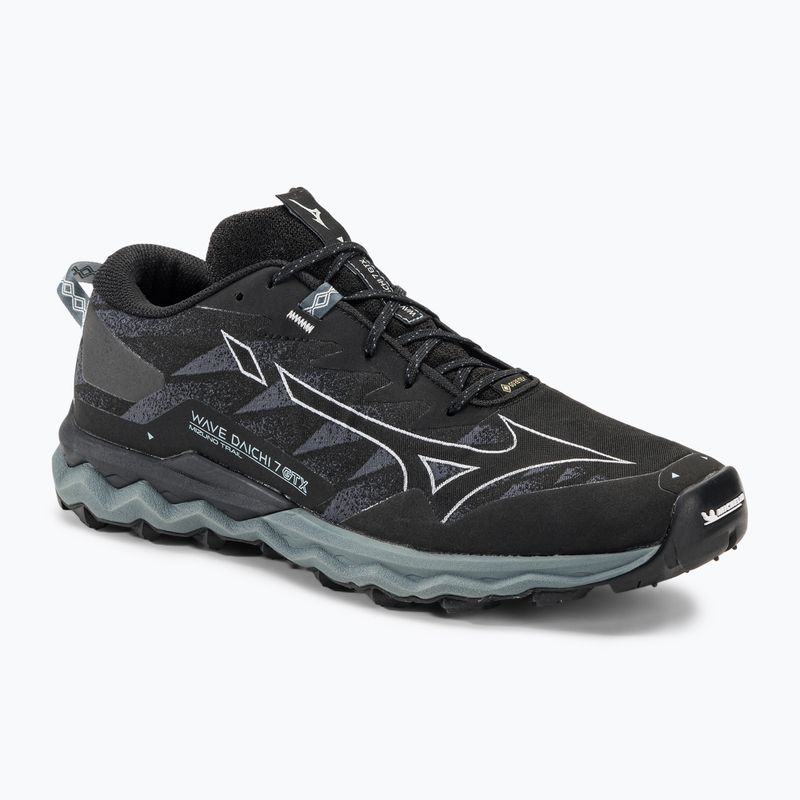 Herren Laufschuhe Mizuno Wave Daichi 7 GTX schwarz/ombre blau/stormy weather