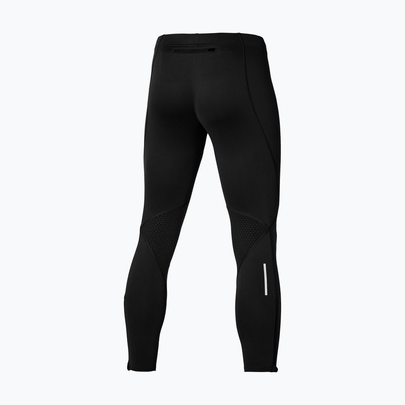 Herren Laufleggings Mizuno Warmalite schwarz 2