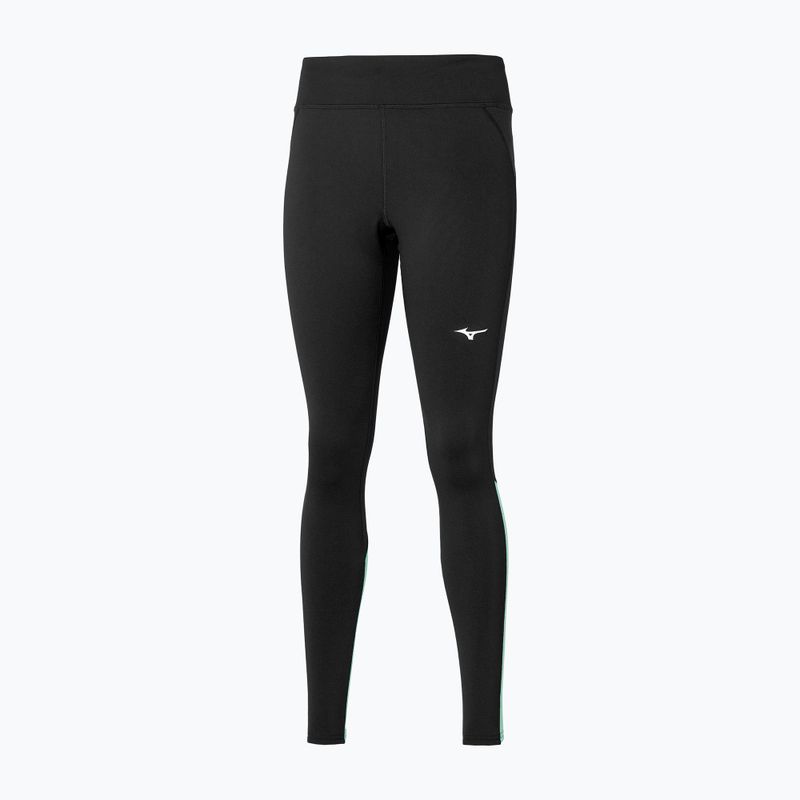 Lauf Leggings Damen Mizuno Warmalite black/beveled glass