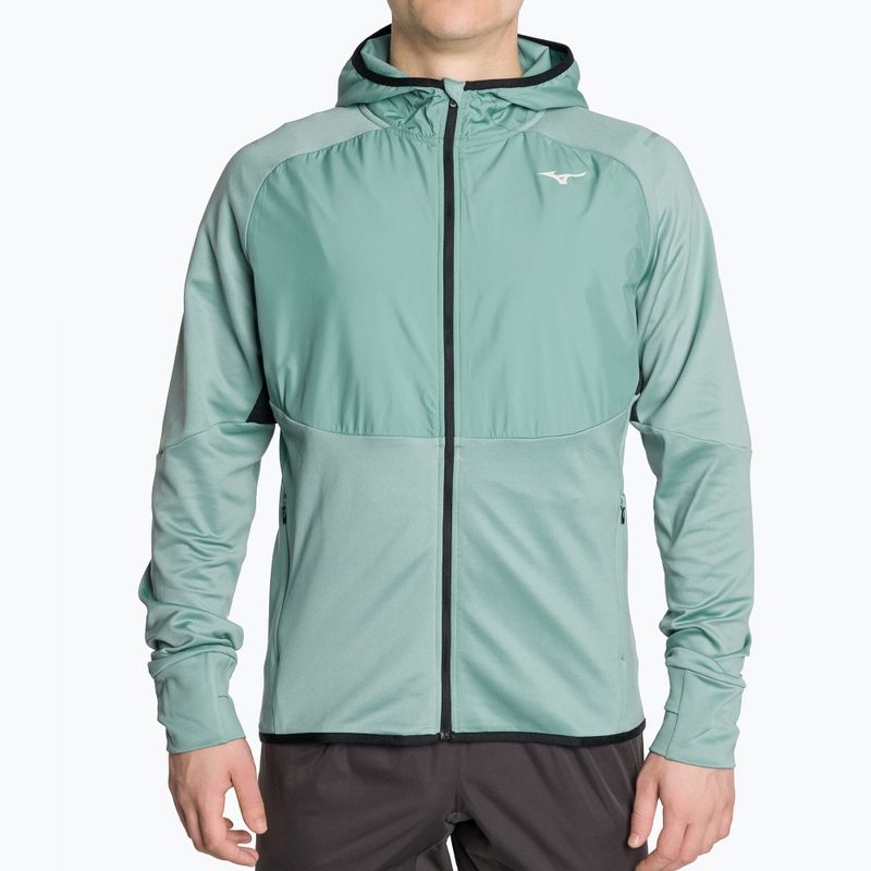 Laufjacke Herren Mizuno Warmalite Hybrid FZ mineral blue/black