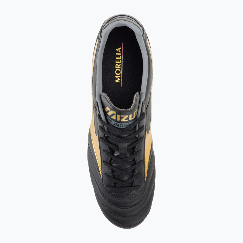 Mizuno Morelia II PRO MD Herren Fußballschuhe schwarz/gold/dunkel Schatten 6