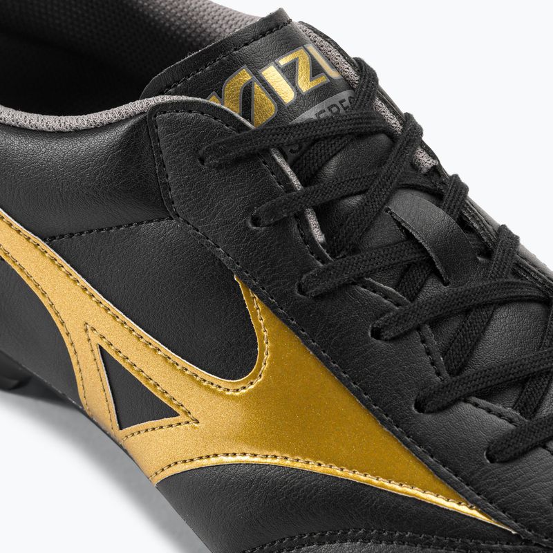 Mizuno Morelia II Club MD Herren Fußballschuhe schwarz/gold/dunkel Schatten 10