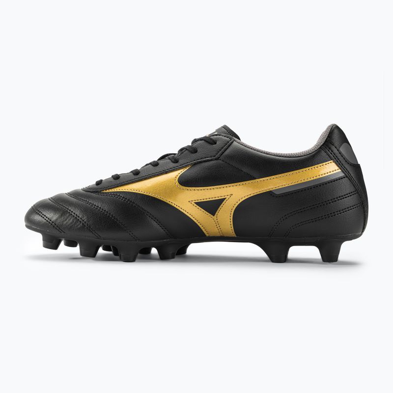 Mizuno Morelia II Club MD Herren Fußballschuhe schwarz/gold/dunkel Schatten 3