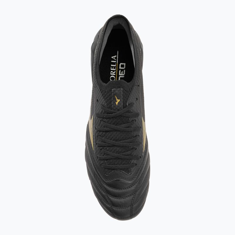 Mizuno Morelia Neo IV Beta Elite MD Herren Fußballschuhe schwarz/gold/schwarz 7