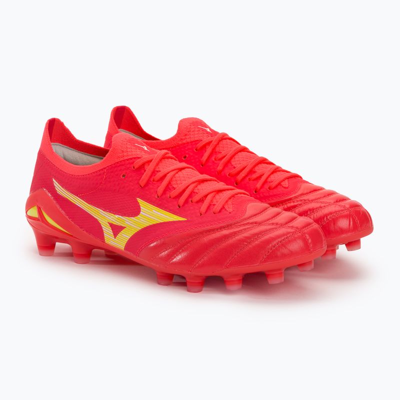 Herren Fußballschuhe Mizuno Morelia Neo IV Beta Elite MD flery coral2/bolt2/flery coral2 5