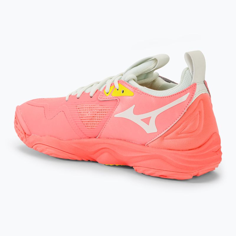 Damen Volleyballschuhe Mizuno Wave Momentum 3 candy coral/schwarz/bolt 2 neon 3