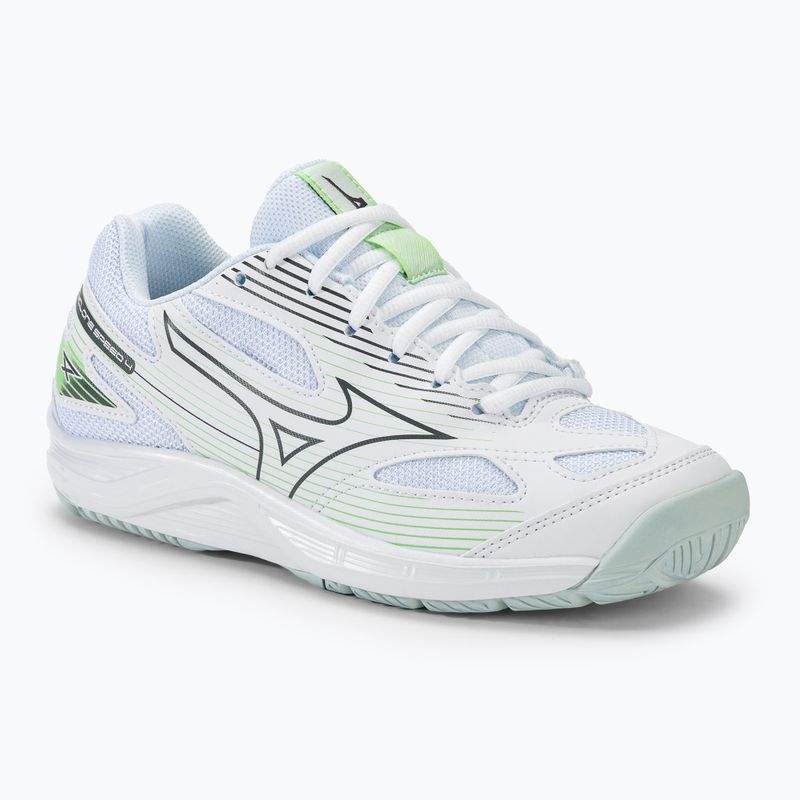 Damen Volleyballschuhe Mizuno Cyclone Speed 4 weiß/gridge/patinagreen