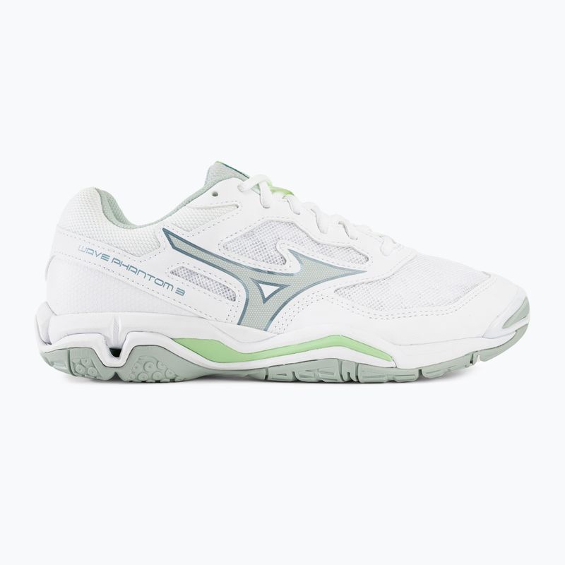 Handballschuhe Damen Mizuno Wave Phantom 3 white/glacial ridge/patinagreen 2