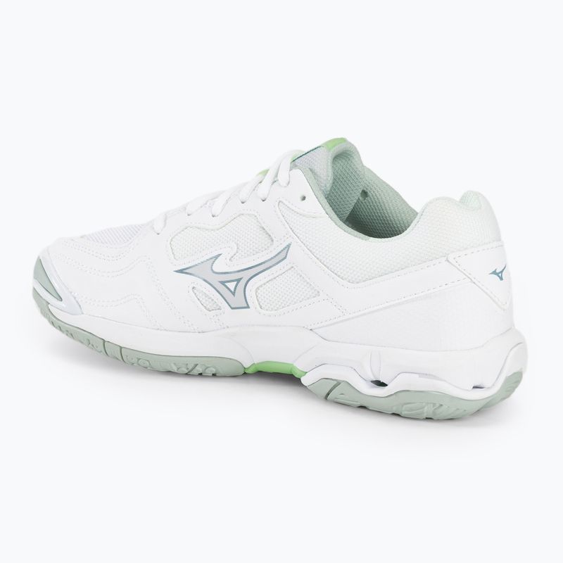 Handballschuhe Damen Mizuno Wave Phantom 3 white/glacial ridge/patinagreen 3