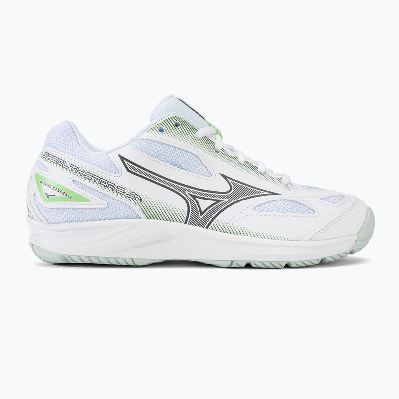 Mizuno Stealth Star 2 Jr Kinder-Handballschuhe weiß/grün/grindgrün 2