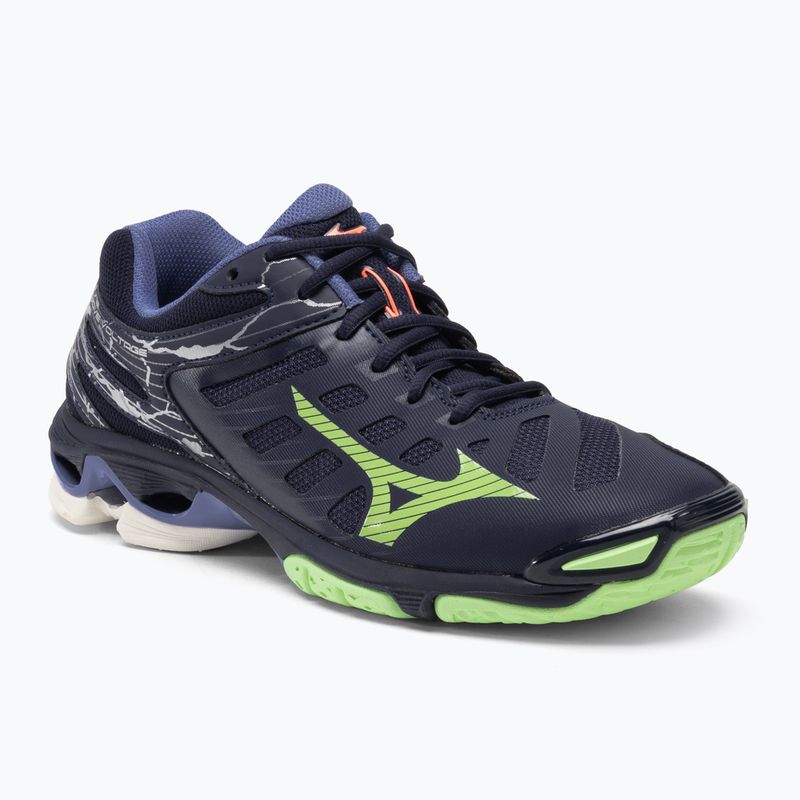 Herren Volleyballschuhe Mizuno Wave Voltage Abendblau / Tech Grün / Lolite