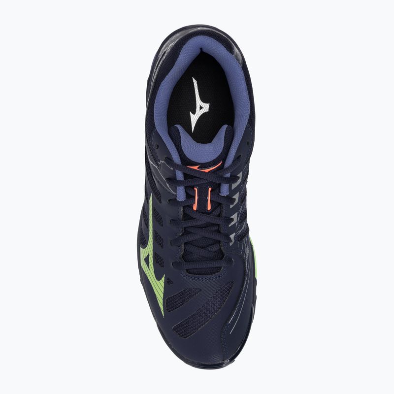 Herren Volleyballschuhe Mizuno Wave Voltage Abendblau / Tech Grün / Lolite 7