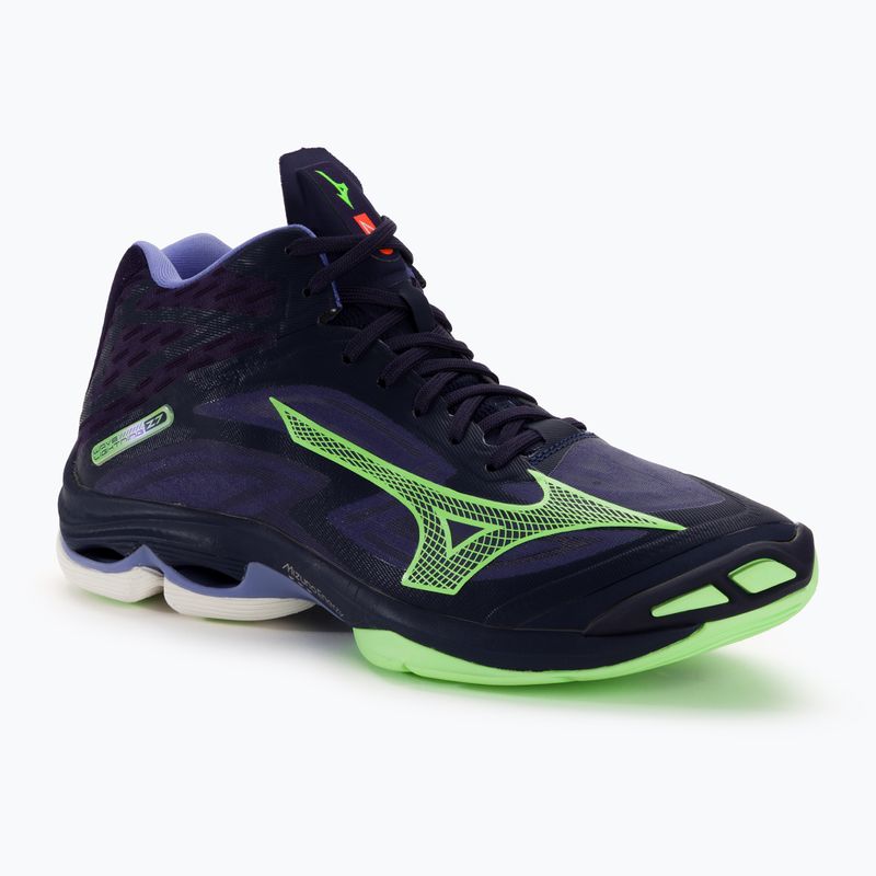 Herren Volleyballschuhe Mizuno Wave Lightning Z7 Mid Abendblau / Tech Grün / Lolite