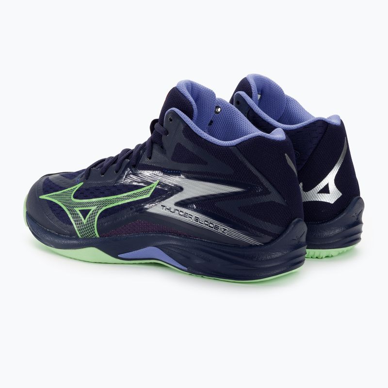 Herren-Volleyball-Schuhe Mizuno Thunder Blade Z Mid Abendblau / tech grün / lolite 4