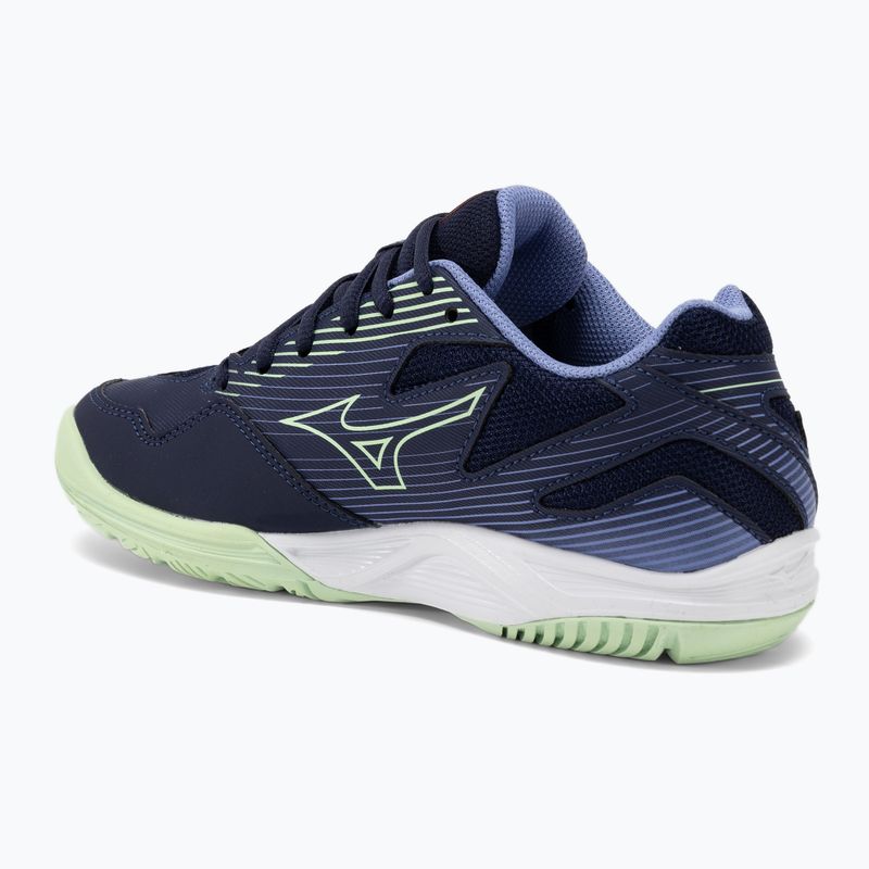 Volleyballschuhe Kinder Mizuno Cyclone Speed 4 Jr eblue/tech green/lolite 3