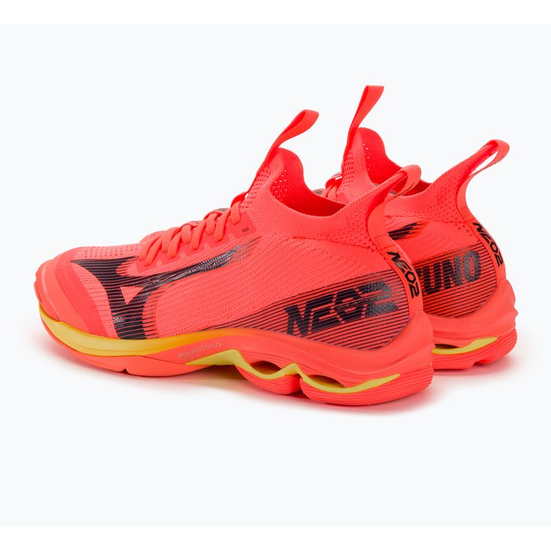 Herren Volleyballschuhe Mizuno Wave Lightning Neo2 neon flame / schwarz / bolt2 4