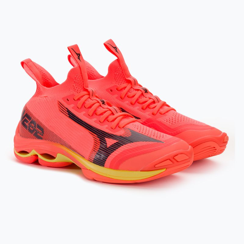 Herren Volleyballschuhe Mizuno Wave Lightning Neo2 neon flame / schwarz / bolt2 5