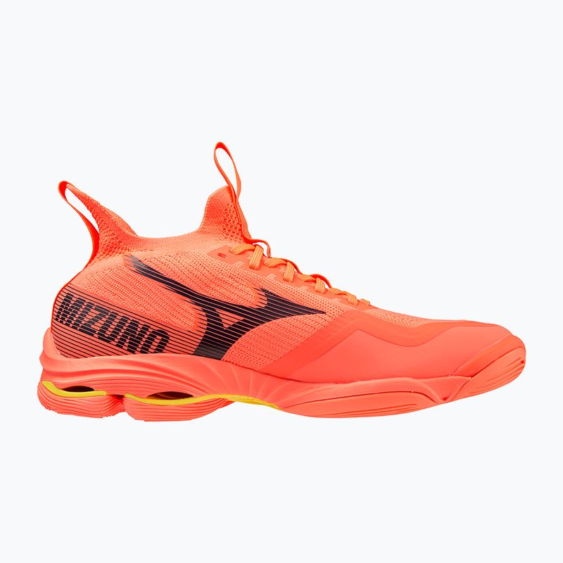 Herren Volleyballschuhe Mizuno Wave Lightning Neo2 neon flame / schwarz / bolt2 3