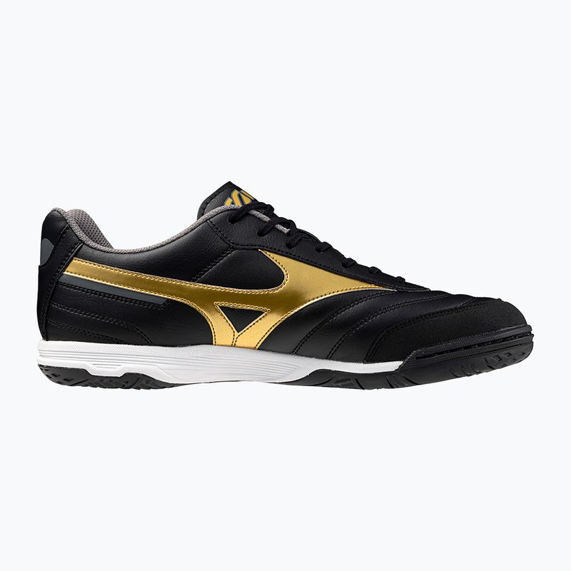 Mizuno Morelia Sala Classic IN schwarz/gold/dunkel Schatten Männer Fußballschuhe 8