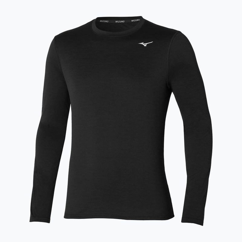 Herren Mizuno Impulse Core LS Tee schwarz