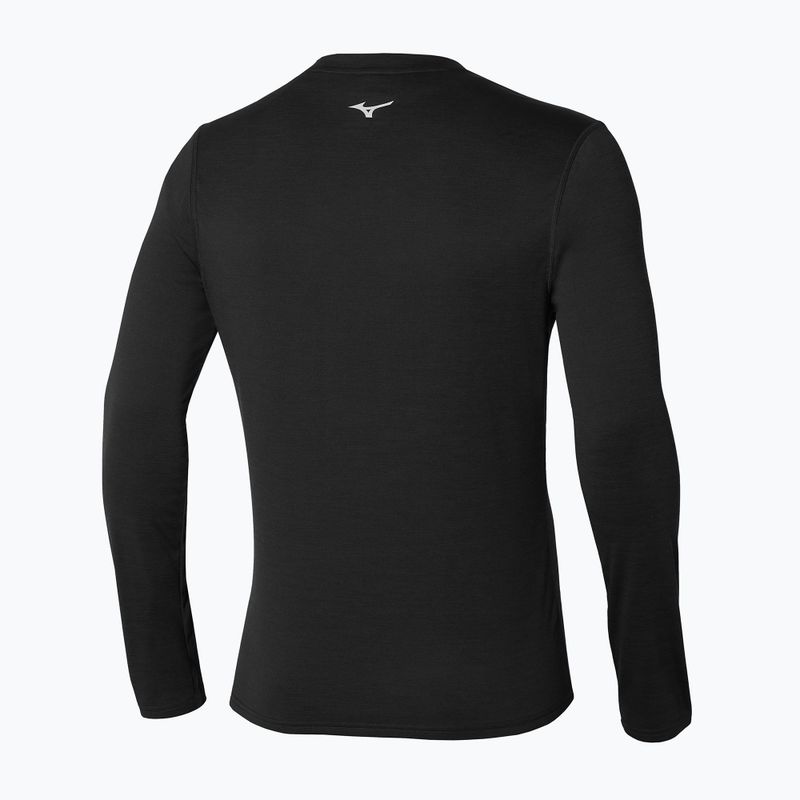 Herren Mizuno Impulse Core LS Tee schwarz 2