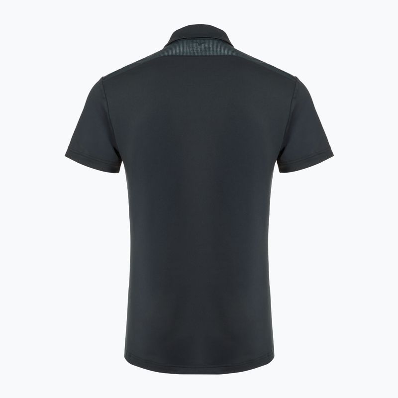 Herren Tennis-Polo-Shirt Mizuno Charge Shadow Polo schwarz 2