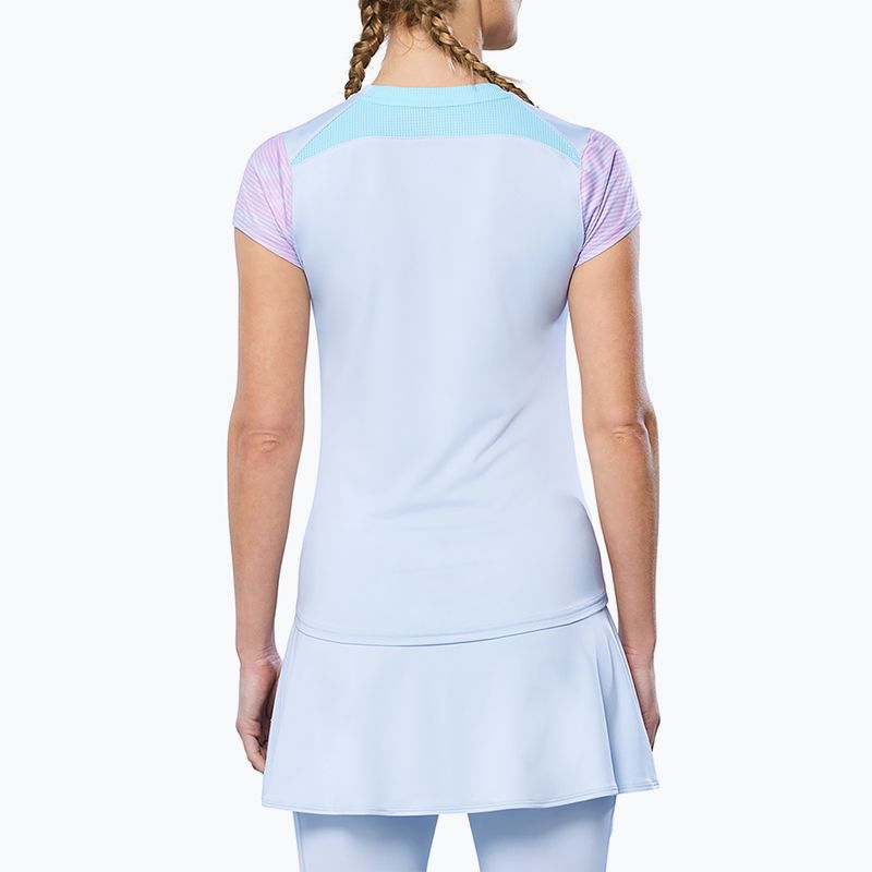 Damen-Tennisshirt Mizuno Charge Printed Tee halogenblau 2