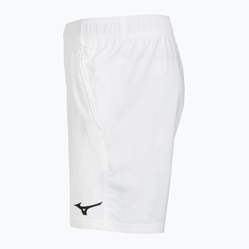 Herren Tennisshorts Mizuno 8 in Flex Short weiß 3