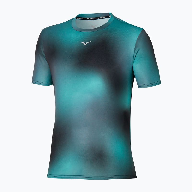 Herren Mizuno Core Graphic Tee Aquifer Laufshirt