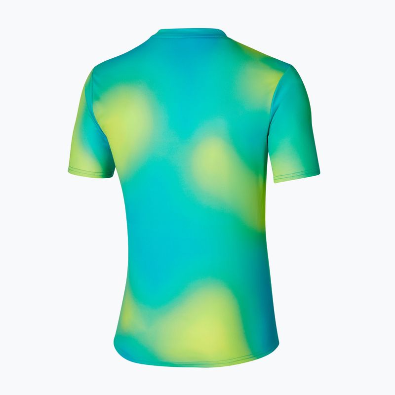 Herren Mizuno Core Graphic Tee lime Laufshirt 2
