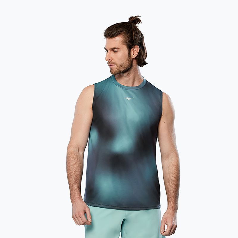 Herren-Laufshirt Mizuno Core Graphic aquifer