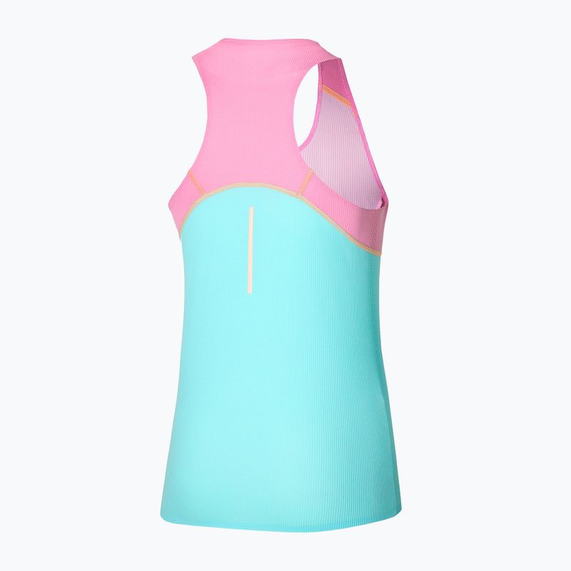 Damen Lauftank Top Mizuno Aero Tank blau glühen 2