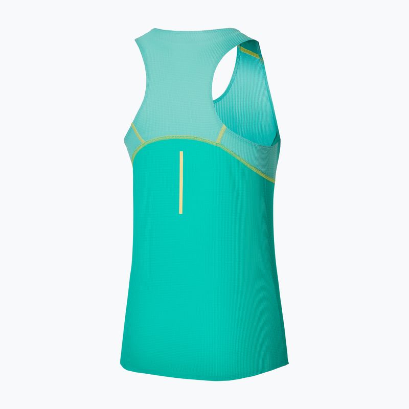 Damen Lauftank Top Mizuno Aero Tank blau türkis 2