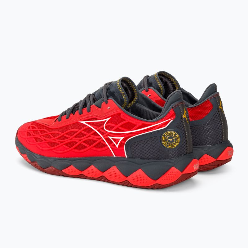 Herren Tennisschuhe Mizuno Wave Enforce Tour AC strahlend rot/weiß/ebony 4