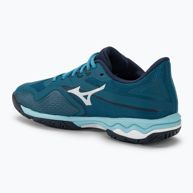 Herren Tennisschuhe Mizuno Wave Exceed Light 2 AC marokkanisch blau / weiß / bluejay 3