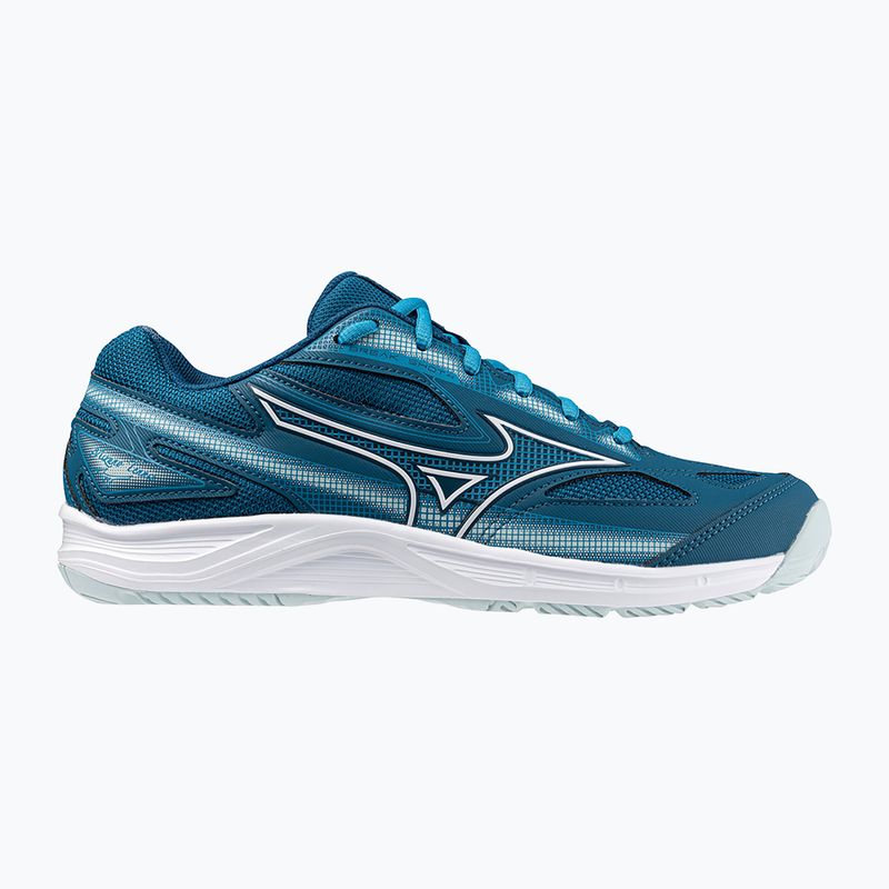 Mizuno Break Shot 4 AC marokkanischen blau / weiß / blau glühen Tennisschuhe 8