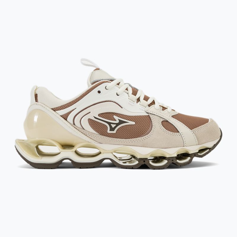 Herren Mizuno Wave Prophecy Βeta 2 tiger's eye/major braun/weiß Sand Schuhe 3