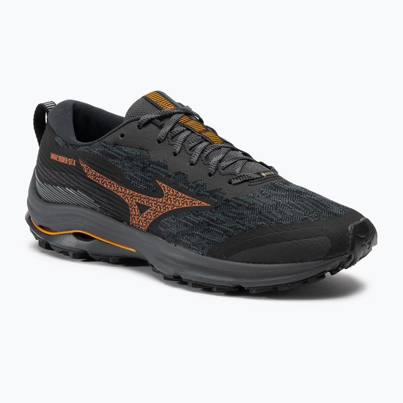 Herren Laufschuhe Mizuno Wave Rider GTX schwarz/nasturtium/carrot curl