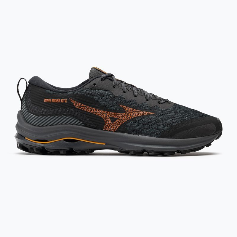 Herren Laufschuhe Mizuno Wave Rider GTX schwarz/nasturtium/carrot curl 2