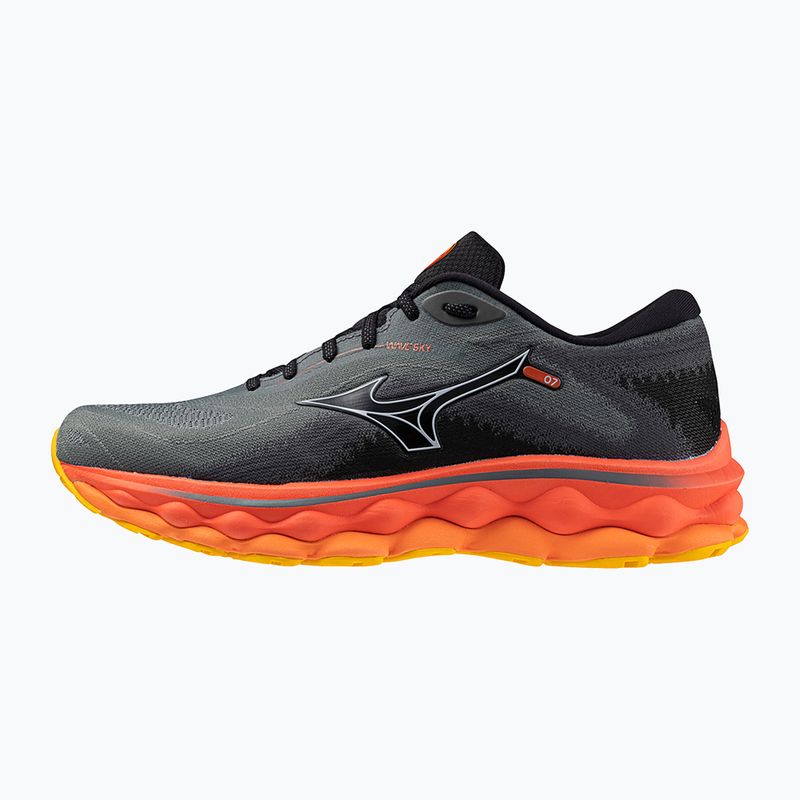 Herren Laufschuhe Mizuno Wave Sky 7 turbulence/nickel/hot coral 4