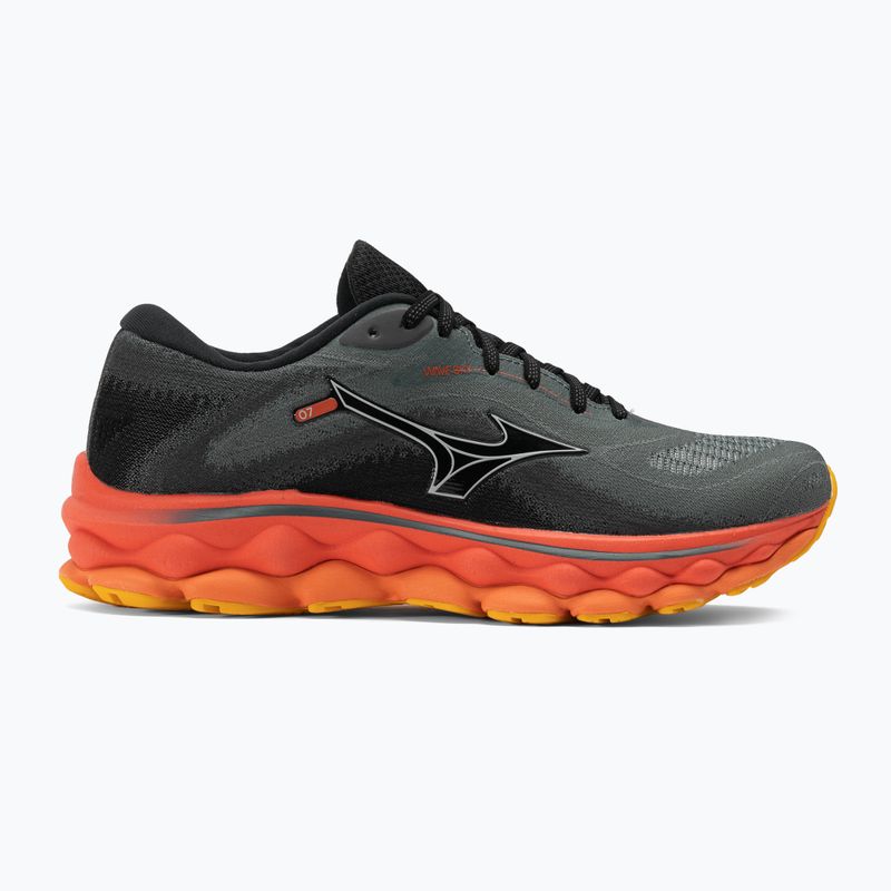 Herren Laufschuhe Mizuno Wave Sky 7 turbulence/nickel/hot coral 2