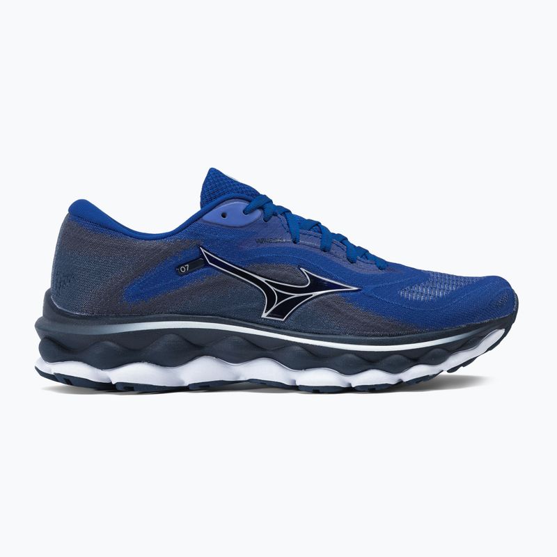 Herren Laufschuhe Mizuno Wave Sky 7 surf the web/silver/dress blues 2