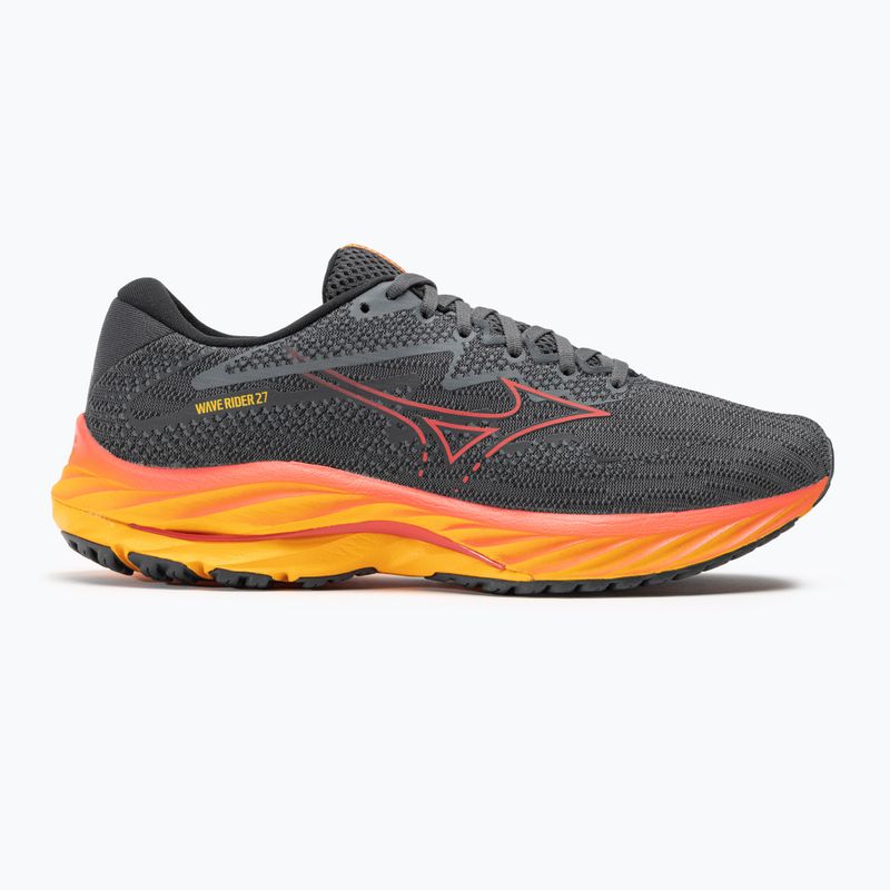 Herren Laufschuhe Mizuno Wave Rider 27 turbulence/cayenne/citrus 2