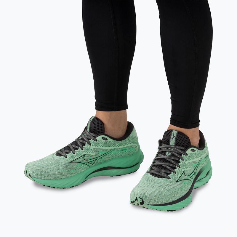 Herren Laufschuhe Mizuno Wave Rider 27 grau jade/schwarz oyster/jade cream 7