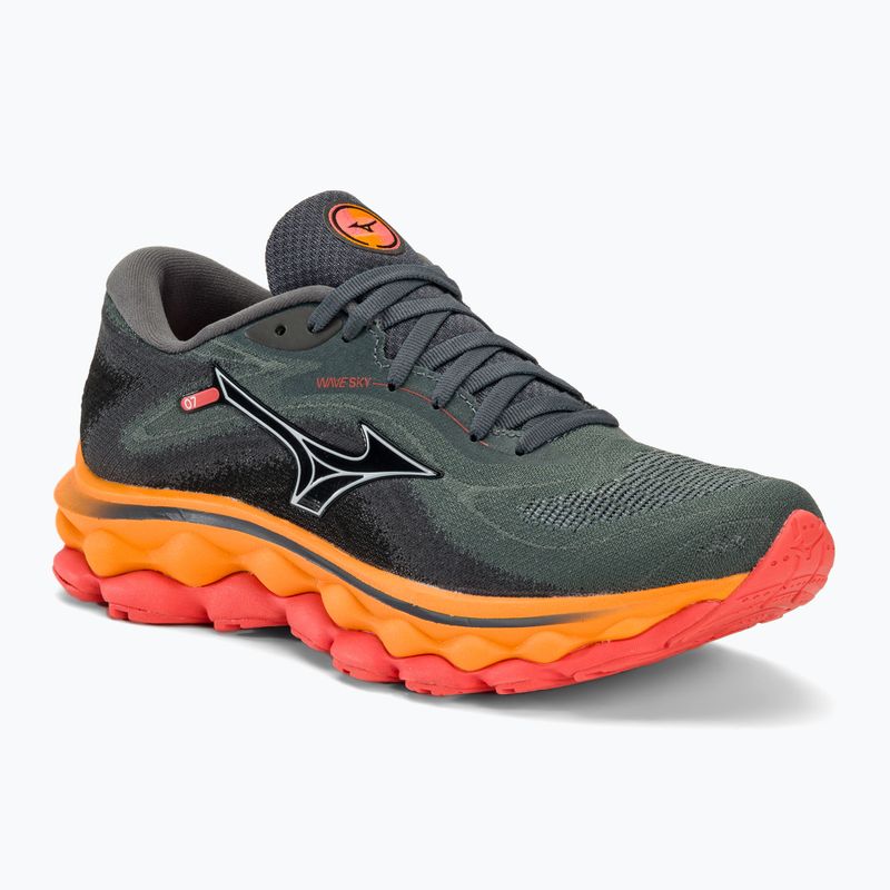 Damen Laufschuhe Mizuno Wave Sky 7 turbulence/weiß/carrot curl
